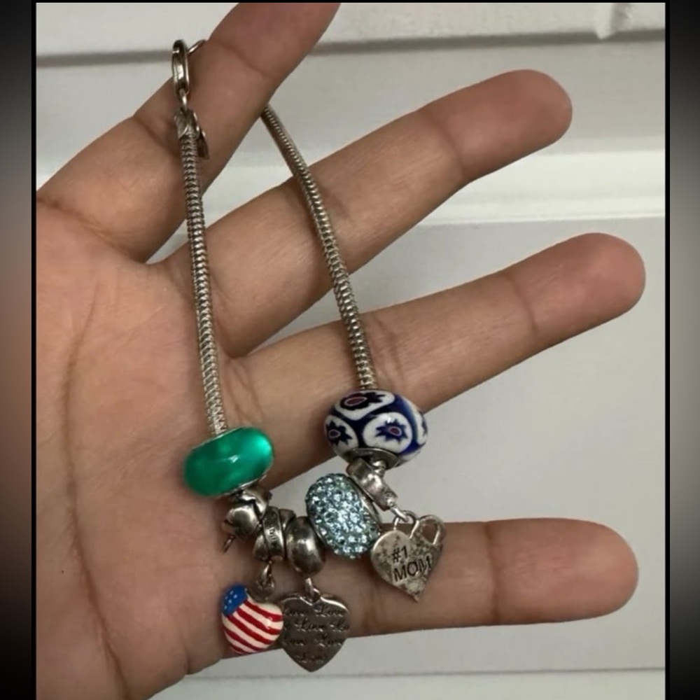 Michael Anthony Sterling silver bracelet charms